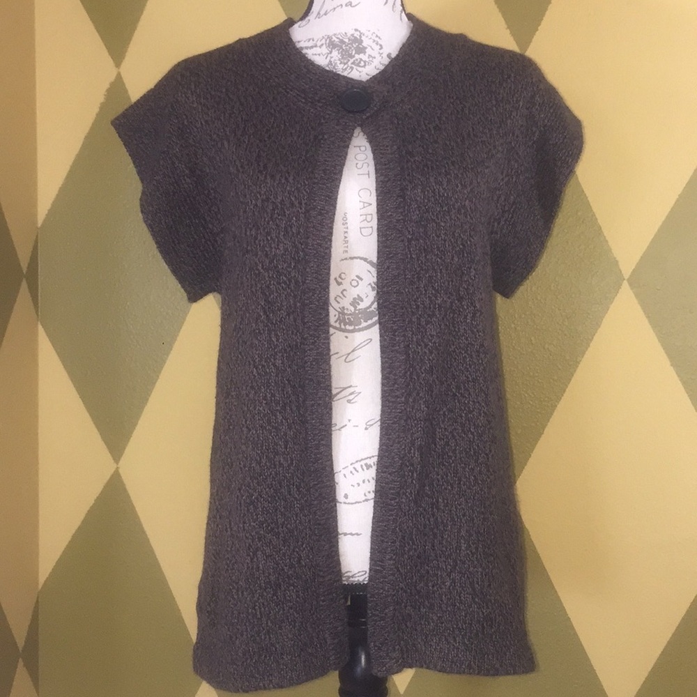 Bobbie Brooks Girls Brown Short Sleeved Sweater sz 14-16